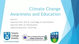 Climate Change Awareness and Education