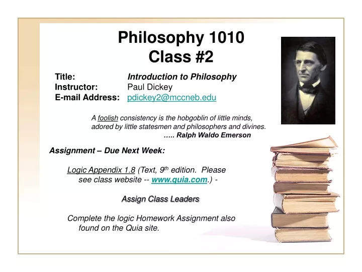 philosophy 1010 class 2