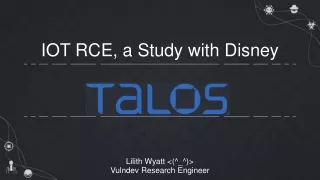 IOT RCE, a Study with Disney