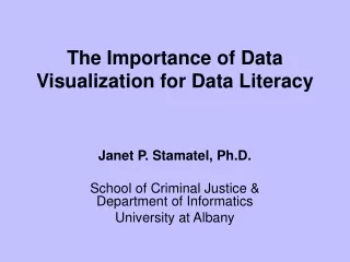 The Importance of Data Visualization for Data Literacy
