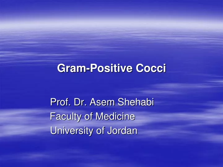 gram positive cocci
