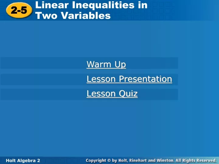 linear inequalities in two variables