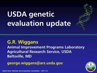 USDA genetic evaluation update