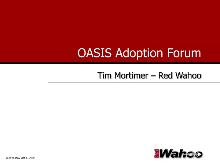 oasis adoption forum