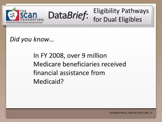 Eligibility Pathways for Dual  Eligibles