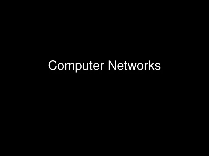 computer networks