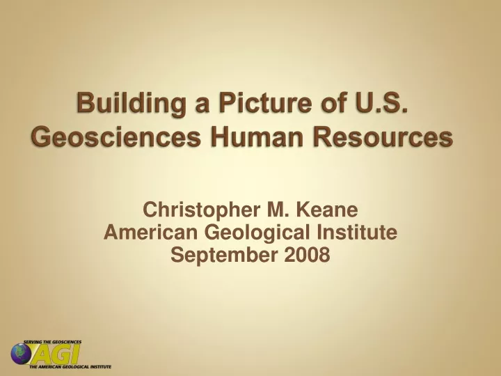 building a picture of u s geosciences human resources