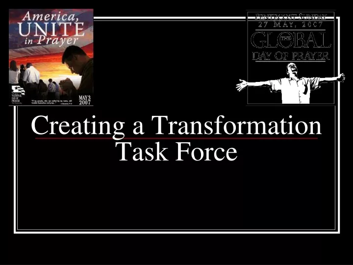 creating a transformation task force