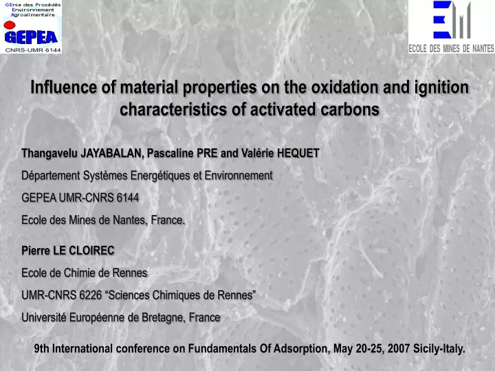 influence of material properties on the oxidation