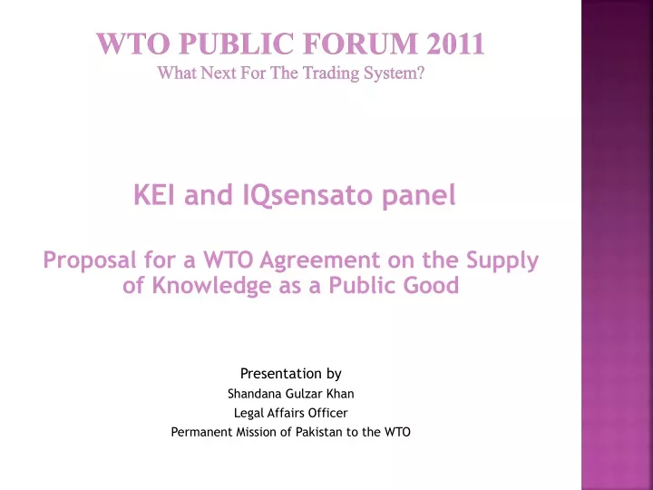 wto public forum 2011 what next for the trading system