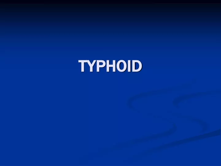 typhoid