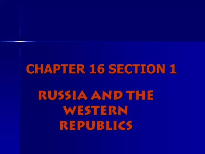 chapter 16 section 1