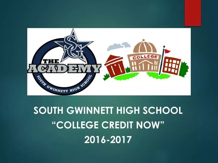 south gwinnett high school college credit now 2016 2017