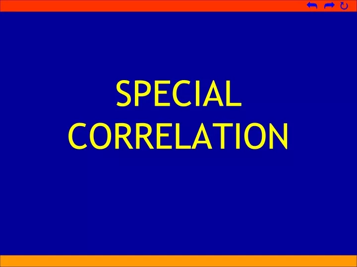 special correlation