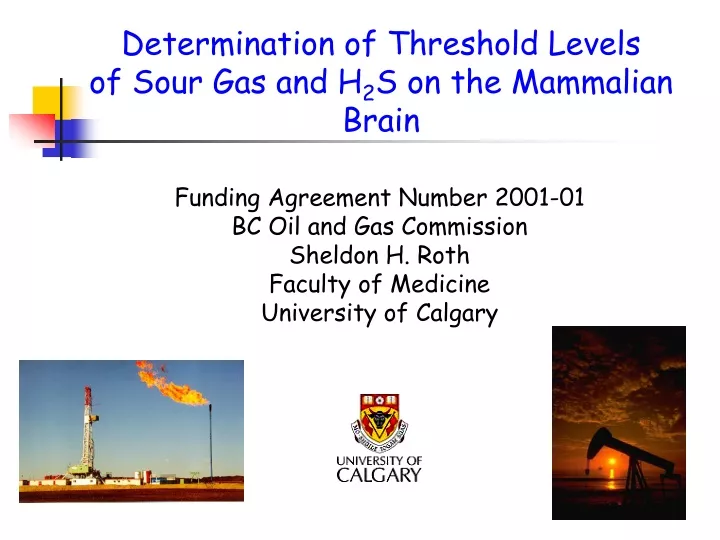 determination of threshold levels of sour