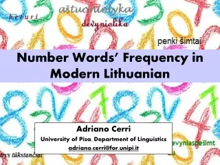 Number Words’ Frequency in Modern Lithuanian