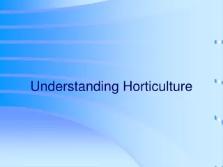 Understanding Horticulture