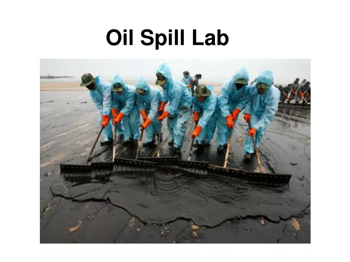 oil spill lab