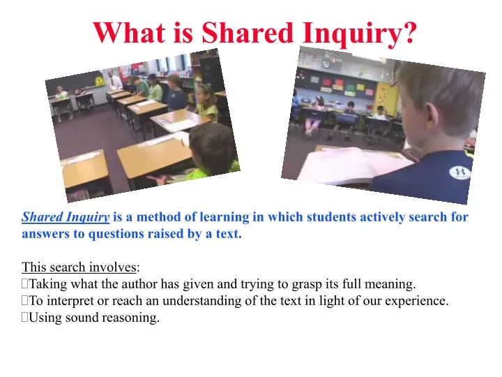 what is shared inquiry