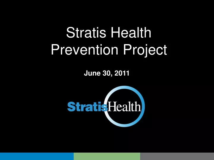 stratis health prevention project