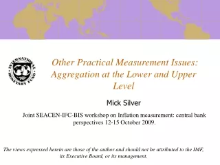 Other Practical Measurement Issues: Aggregation at the Lower and Upper Level