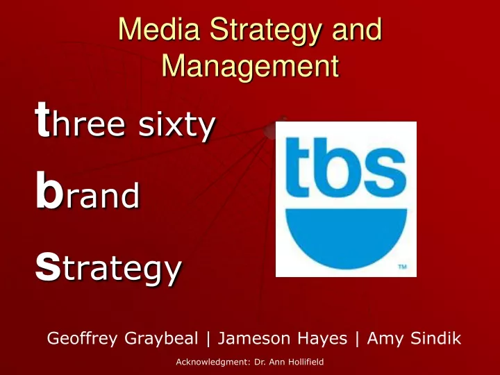 media strategy and management