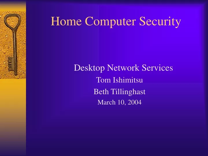 home computer security