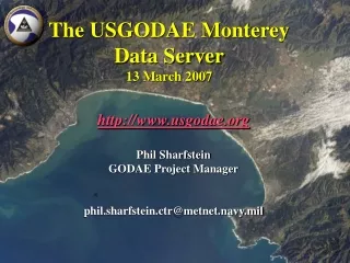 The USGODAE Monterey Data Server 13 March 2007