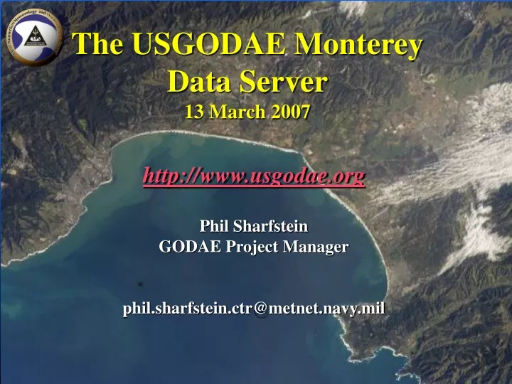 the usgodae monterey data server 13 march 2007