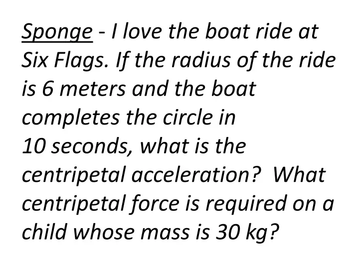 sponge i love the boat ride at six flags