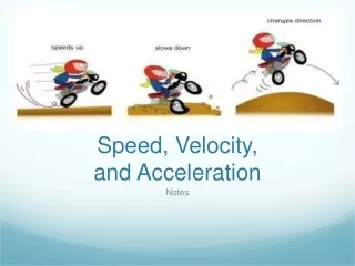 Speed, Velocity,  and Acceleration