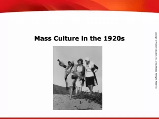 Mass Culture in the 1920s