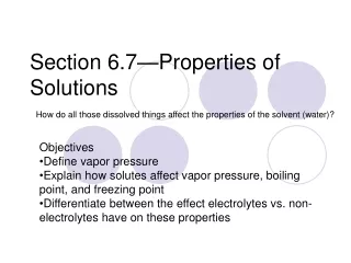 Section 6.7—Properties of Solutions