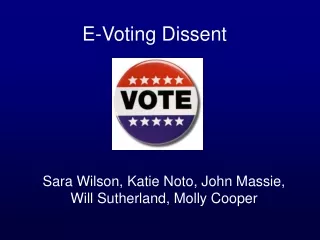 E-Voting Dissent