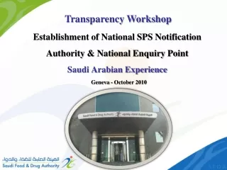 Transparency Workshop