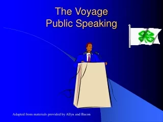 The Voyage Public Speaking