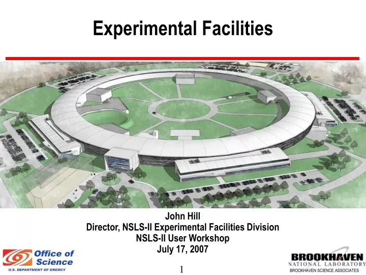 experimental facilities