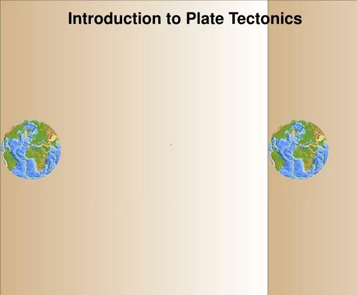 introduction to plate tectonics