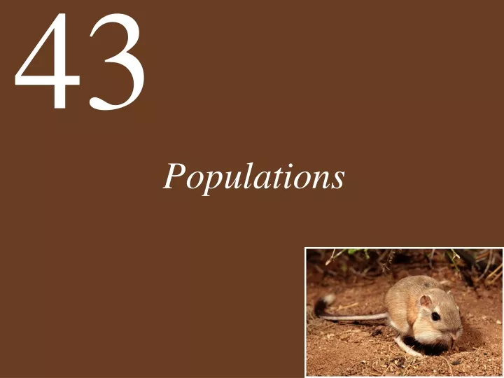 populations