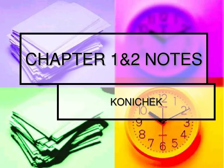 chapter 1 2 notes