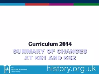 Summary of Changes at KS1 and KS2