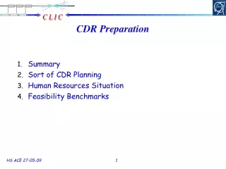 CDR Preparation