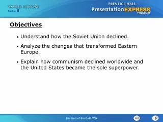 Understand how the Soviet Union declined. Analyze the changes that transformed Eastern Europe.