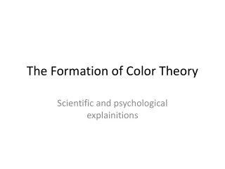 The Formation of Color Theory