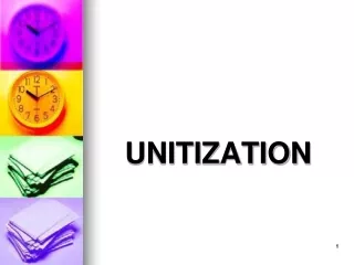 UNITIZATION