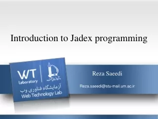Introduction to Jadex programming