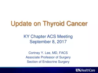 Update on Thyroid Cancer