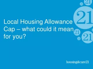 Local Housing Allowance Cap – what could it mean for you?