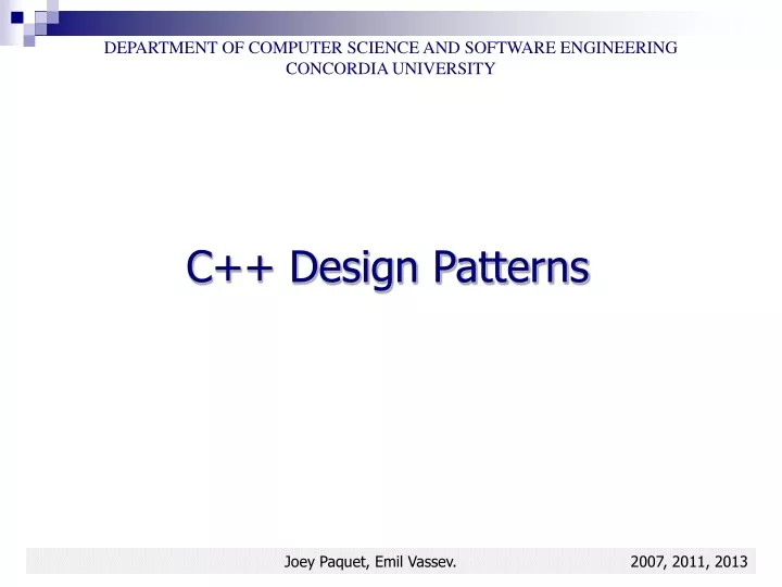 department of computer science and software