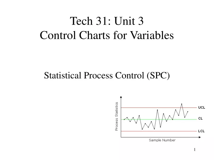 tech 31 unit 3 control charts for variables